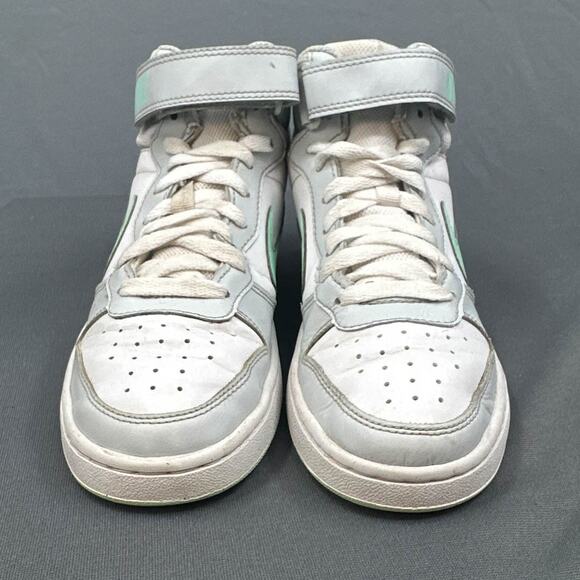 Nike Court Borough Mid 2 Sneakers 5Y Pure Platinum Mint Green CD7782-011 Youth - Picture 8 of 15